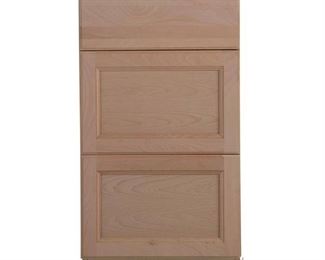 Assembled 18x34.5x24 in. Easthaven Base Cabinet with 3-Drawers in Unfinished German Beech