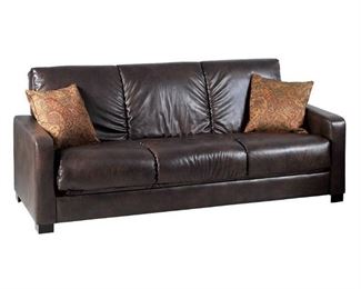 Thora Convert-a-Couch, Brown Renu Leather