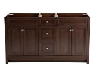 Brinkhill 60 in. W x 34 in. H x 22 in. D Bathroom Vanity Cabinet And Top In Cognac