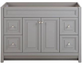 Brinkhill 48 in. W x 21.65 in. D x 34.25 in. H Bath Vanity Cabinet Only in Sterling Gray