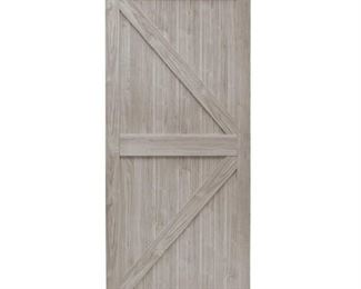 42 in. x 84 in. Gray MDF K Frame Interior Barn Door Slab