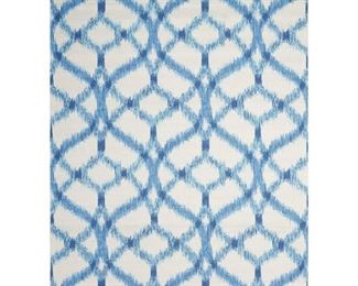 Izmir Ikat Aegean 10 ft. x 13 ft. Indoor/Outdoor Area Rug