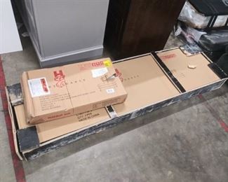 Homelegance Modern 63" T.V. Stand W/ Mount-- Chrome and Black