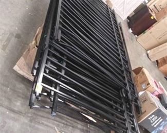 TuffBilt Brilliance Heavy-Duty 4-1/2 ft. H x 8 ft. W Black Aluminum Pre-Assembled Fence Panel(QUANTITY OF 17)