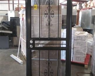 30" x 80" Damaged Security Screen Door.