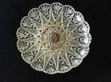 Lot#DA: 2 L&L WMC Cut glass center tray