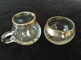 Lot#DA: 5 Sugar and creamer