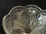 Lot#DA: 8 Pressed glass bowl