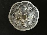 Lot#DA: 8 Pressed glass bowl