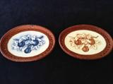 Lot#DA:15 Pair of Japanese ceramic plates