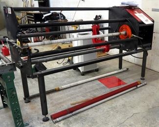 Smartslitter International Single Blade Roll Slitter, Model # Genesis G1162, Includes User Manual, Blades And Dowels, 120 Volt, 50" x 85" x 28", Power