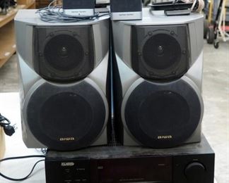KLHIIIII Am/Fm Stereo Receiver, Aiwa Speakers, Model 3SX-WNA555, Qty 2 And Harman/Kardon PC Speakers