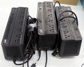 APC Battery Back-ups/ Surge Protectors, Model #600, Qty 3