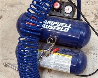 Campbell Hausfeld Portable Air Compressor And Central Hydraulics 2 Ton Bottle Jack