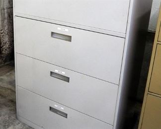 Metal 4 Drawer Lateral Filing Cabinet With Key