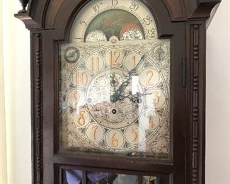 Herschede Hall Grandfather clock, Ohio 1950 Panama Expo works and sounds lovely