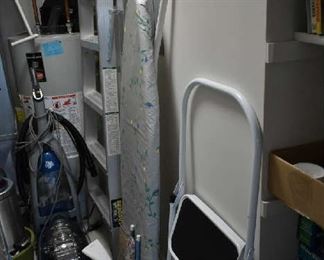 LADDER, STEP STOOL, IRONING BOARD