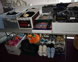 PURSES, SHOES, CLOTHING