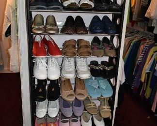 SHOE RACK, SHOES
