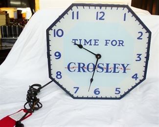 CROSLEY RADIO ADVERTISING CLOCK