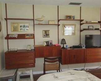 Danish designer Kai Kristiansen 4 Section Wall unit. Interested? Make an offer via email or text.