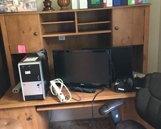 Computer desk and chair (Computer not for sale)