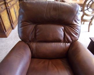 Two Flexsteel leather recliner/rockers.