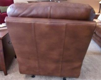 Two Flexsteel leather recliner/rockers. (TV not for sale).