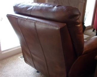 Two Flexsteel leather recliner/rockers.