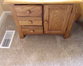 3drawer, night stand/wash stand with storage door