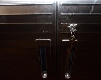 Seville Classics UltraHD Full Door Storage Cabinet with lock and key