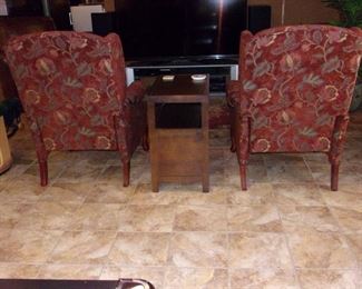 Lane upholstered recliners (2).