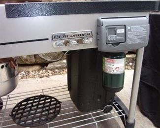 Weber 15502001 Performer Deluxe Charcoal Grill, 22-Inch, Copper -22-inch diameter porcelain-enameled bowl and lid with a cooking area of 363 square inch
Electronic Touch-N-Go gas ignition system
Aluminized steel One-Touch cleaning system with removable, high-capacity, aluminum ash catcher
Removable LCD cook timer and built-in lid thermometer
Assembled dimensions are 43.5-inch by 48-inch by 30-inch.Tuck-Away lid holder & Cover. New with cover on Amazon $450.......OUR PRICE $150