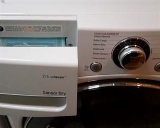 LG TrueBalance Direct Drive Front Load Washer and LG Dryer True Steam Sensor Drive 2 years old like new gently used!