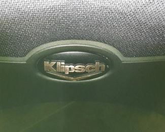 Klipsch speakers and subwoofer.