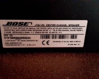 Bose Center Channel Speaker.