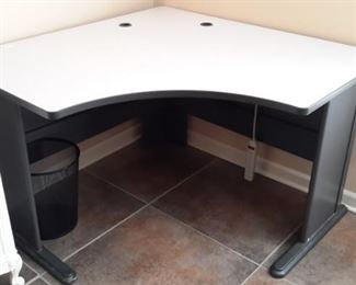 TWO commercial grade corner desks.