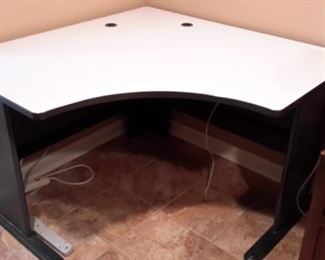 TWO commercial grade corner desks.