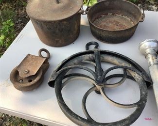 Large well pulley