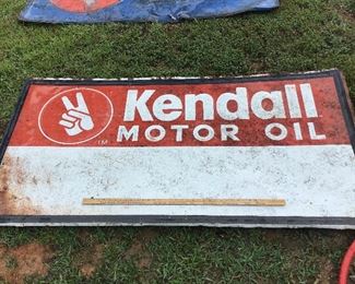 Kendall oil sign note yard stick