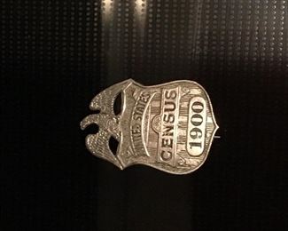 Census badge from 1900