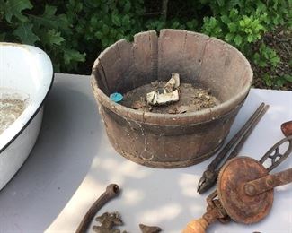 Primitive wooden tub