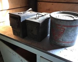 Ammo boxes minnow bucket
