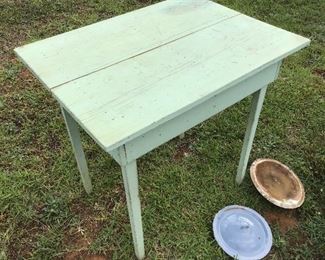 Old farm style table two board