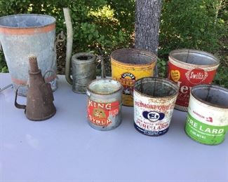 Well bucket lard pails