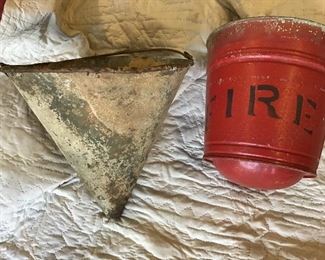 Fire buckets on left hole in bottom red one good