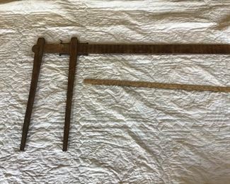 Old/antique Biltmore Stick or log rule measured standing board feet in timber among other things