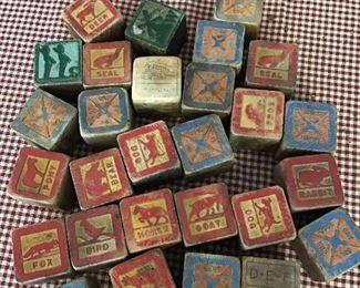 Rare antique child’s blocks learning blocks different older than other set