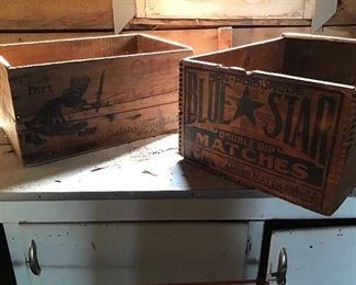 Old Dutch wooden box