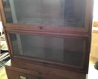 Lawyer type cabinet great repurpose to display case possibly